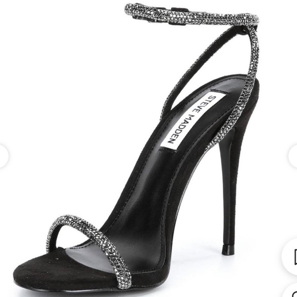 Steve Madden Breslin Sparkly Rhinestone Ankle Strap Heels. Worn Once. Size 8M. - Picture 3 of 11